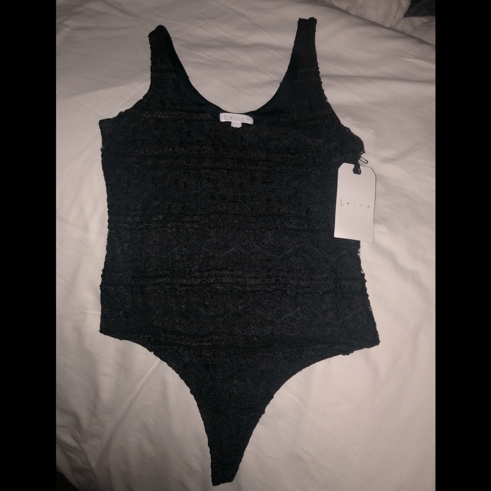 Leith Black Lace Bodysuit
